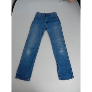 Wrangler‎ Womens Jeans Blue Denim Straight Leg Button Fly Size 9x32